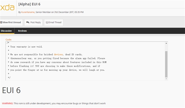 ���ڰ�׿7.0�������ֻ�EUI 6.0�̼����������������