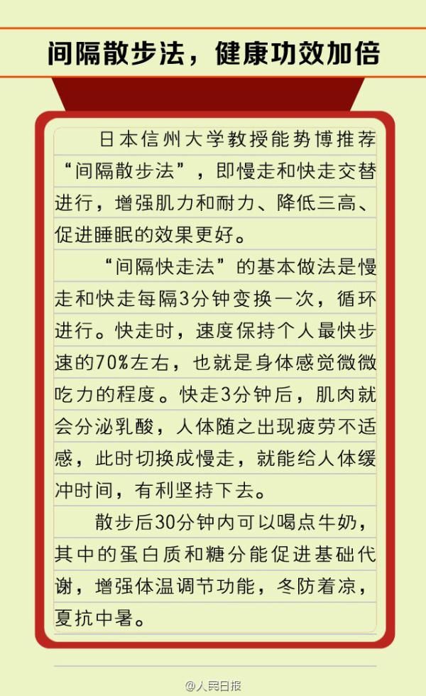 散步居然有这么多好处!你走对了吗?